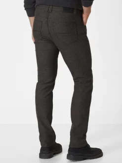 Paddock`s Herren 5-Pocket Hose - PIPE Slim Fit in schwarz