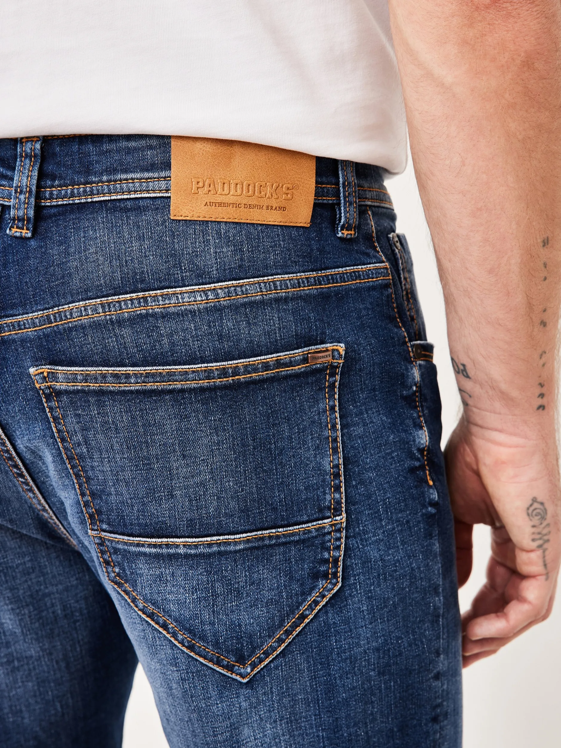 Paddock`s Herren 5-Pocket Jeans - BEN Regular Fit in blau