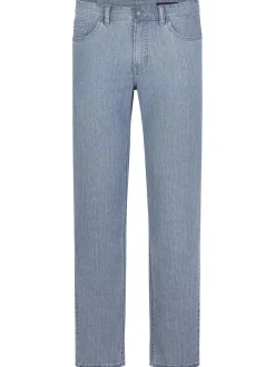 Paddock`s Herren 5-Pocket Jeans - PIPE Slim Fit in hellgrau