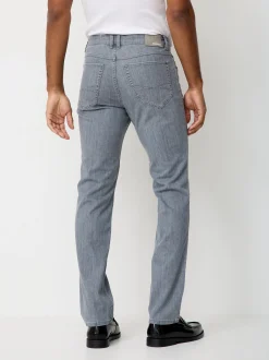 Paddock`s Herren 5-Pocket Jeans - PIPE Slim Fit in hellgrau