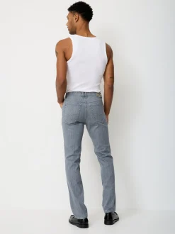 Paddock`s Herren 5-Pocket Jeans - PIPE Slim Fit in hellgrau