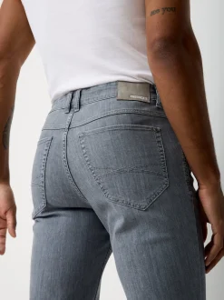 Paddock`s Herren 5-Pocket Jeans - PIPE Slim Fit in hellgrau