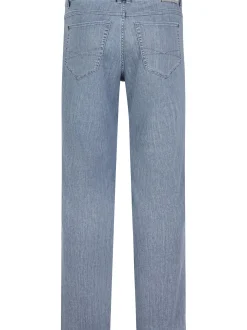 Paddock`s Herren 5-Pocket Jeans - PIPE Slim Fit in hellgrau