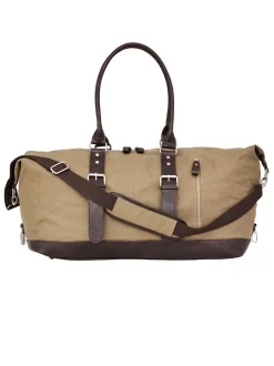 Paddock`s Herren Reisetasche - Canvas Weekender in braun