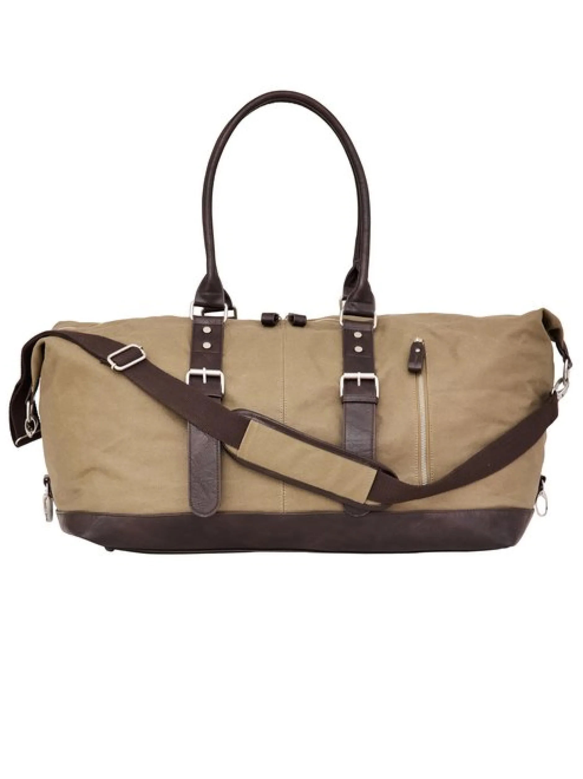 Paddock`s Herren Reisetasche - Canvas Weekender in braun