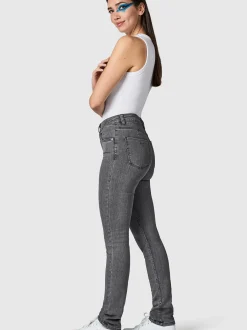 Peak Time Damen Skinny-fit-Jeans - Lunara in grau