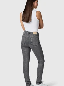 Peak Time Damen Skinny-fit-Jeans - Lunara in grau