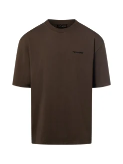 PEGADOR Herren T-Shirt - Logo in schoko - Ärmel: Halbarm
