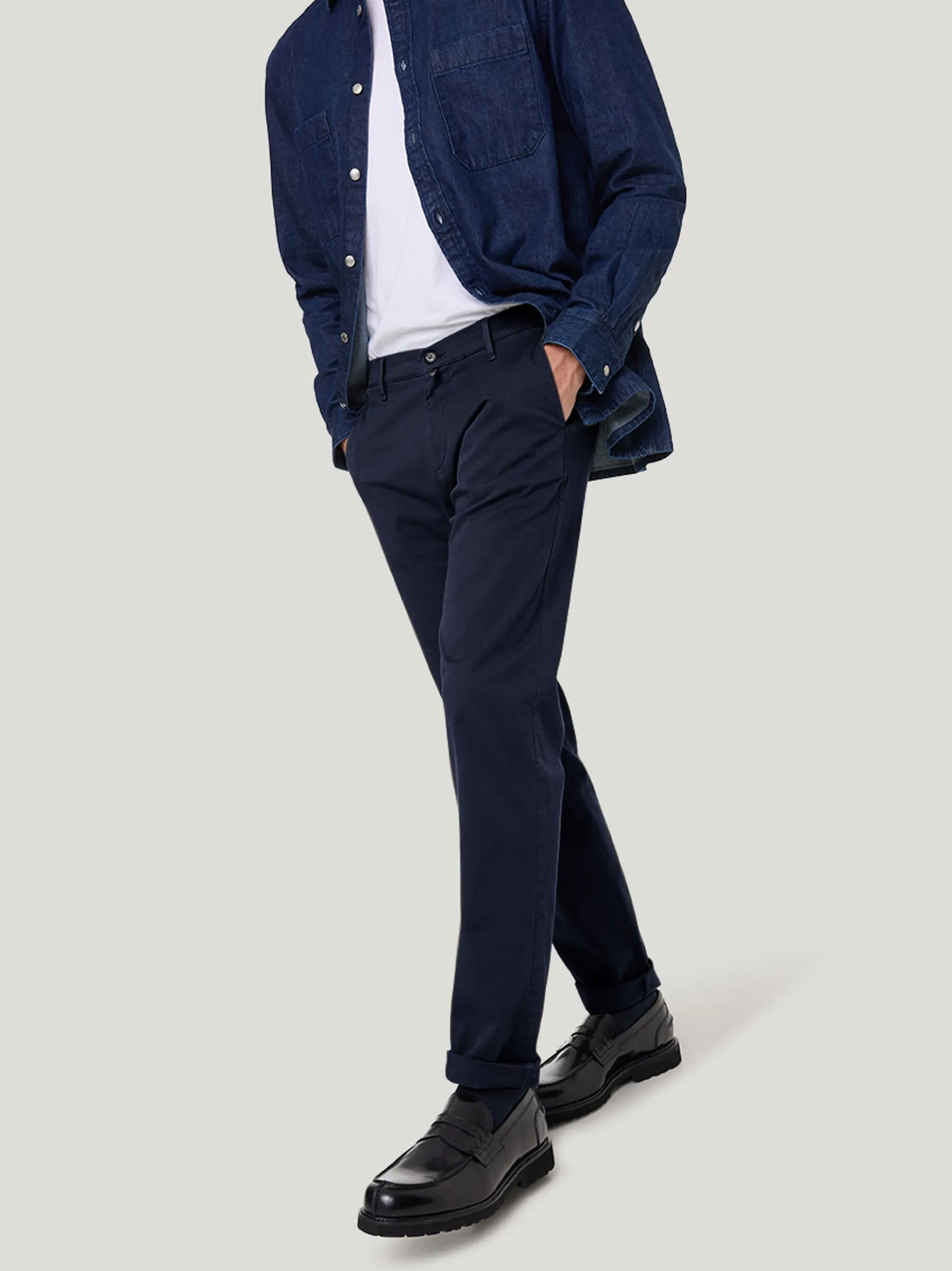 Pierre Cardin Herren Chinohose Colmar in marine