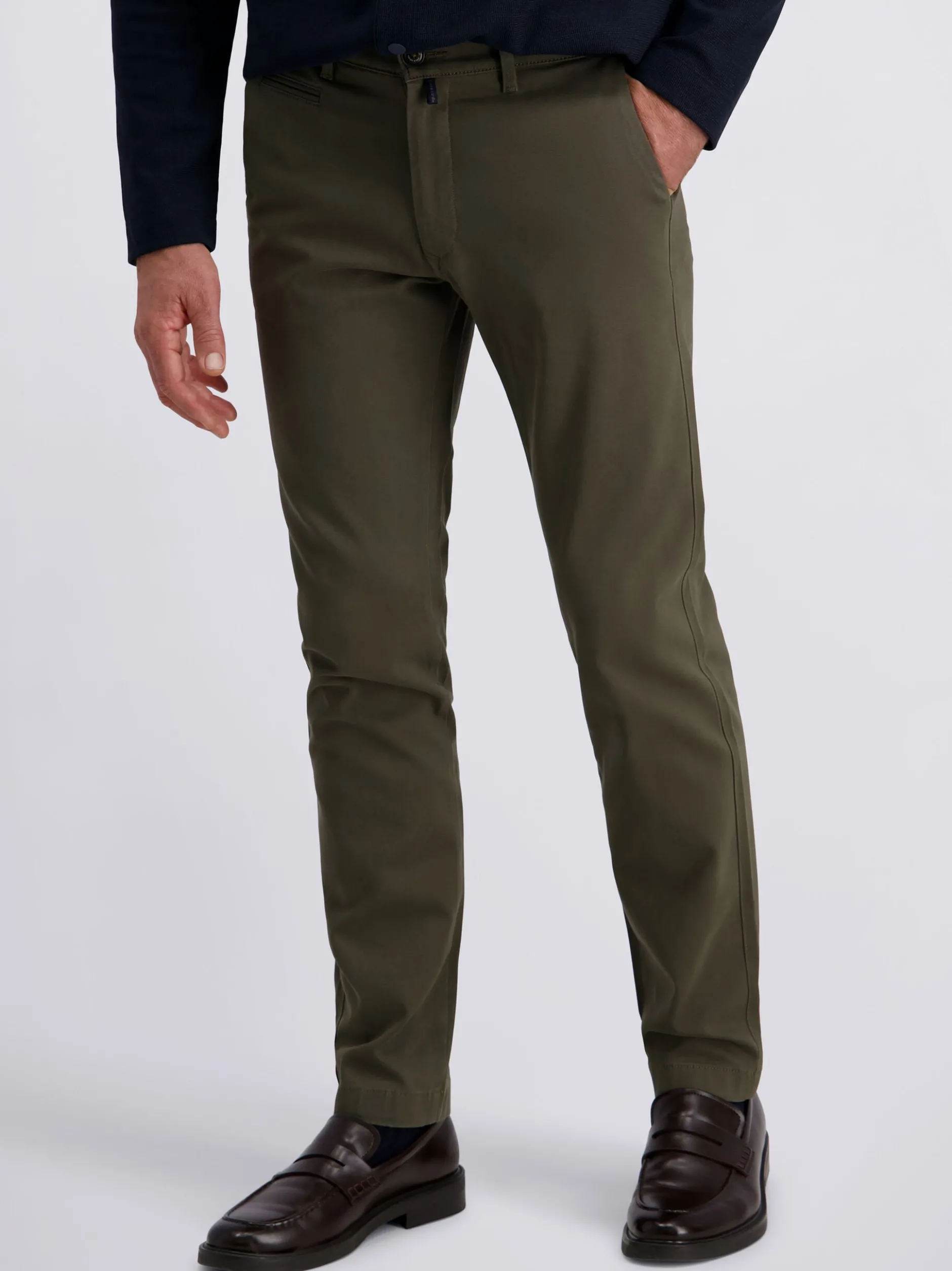 Pierre Cardin Herren Chinohose Castres in oliv