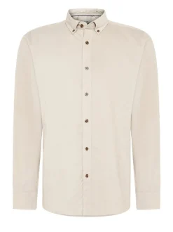 Pierre Cardin Herren Hemd in beige - Ärmel: langarm