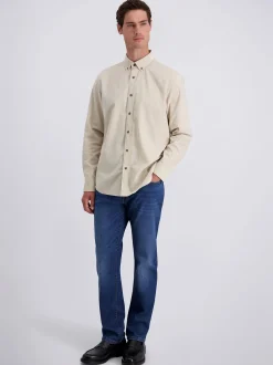 Pierre Cardin Herren Hemd in beige - Ärmel: langarm