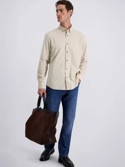 Pierre Cardin Herren Hemd in beige - Ärmel: langarm
