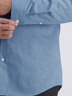 Pierre Cardin Herren Hemd in blau - Ärmel: langarm