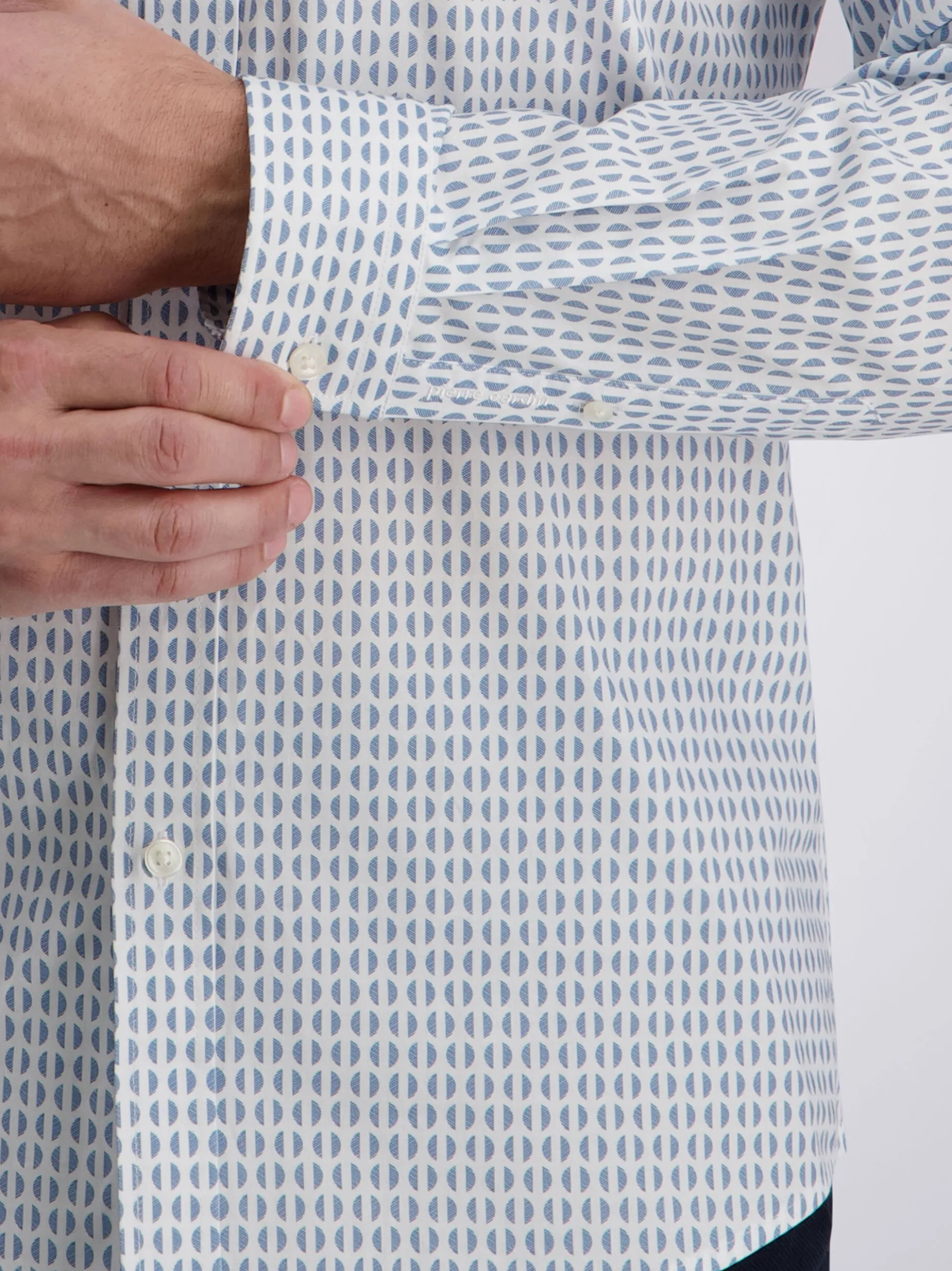 Pierre Cardin Herren Hemd in hellblau - Ärmel: langarm