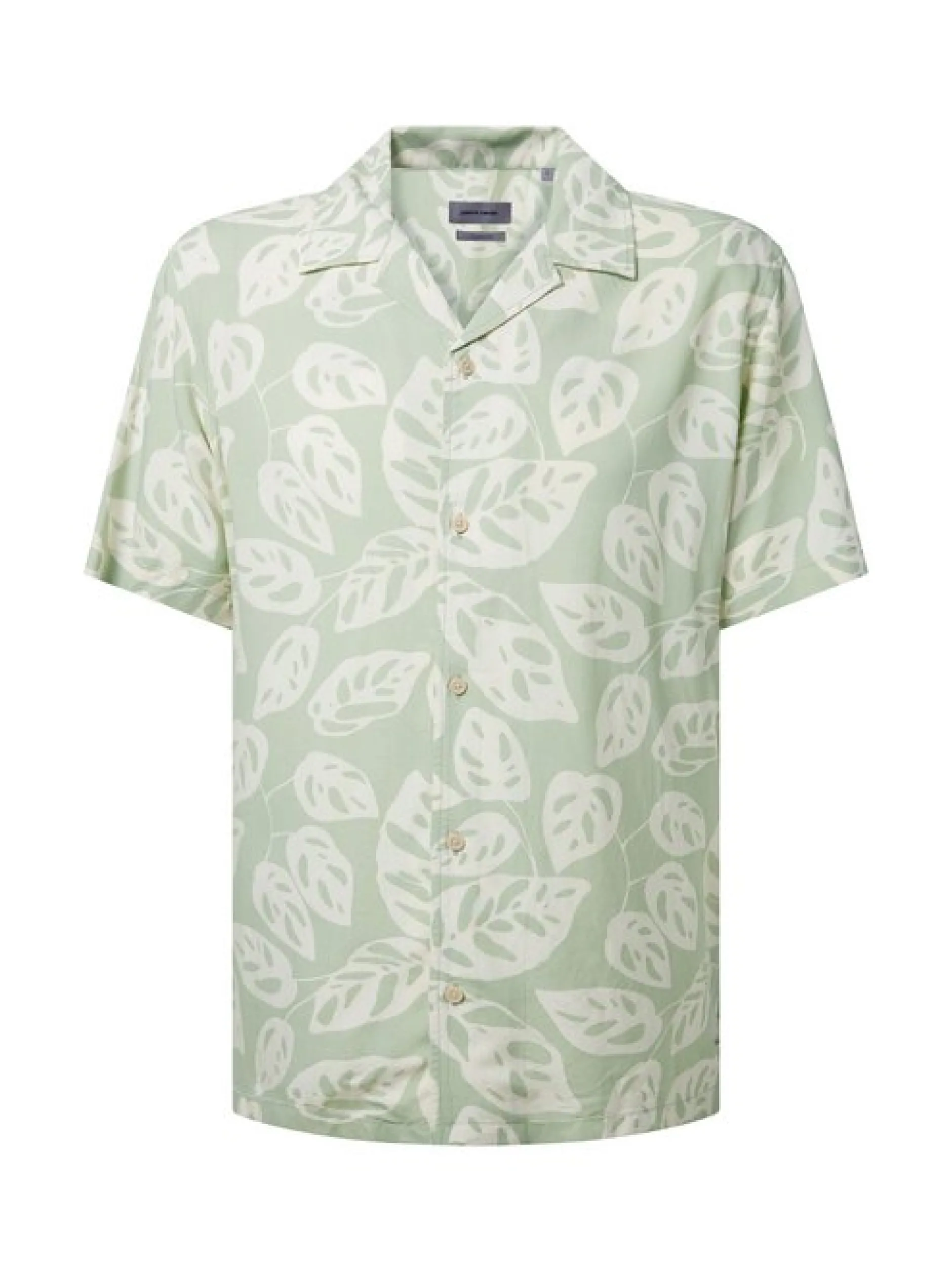 Pierre Cardin Herren Hemd in mint weiß - Ärmel: kurzarm