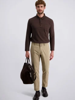 Pierre Cardin Herren Hose Calais in beige - Länge: lang