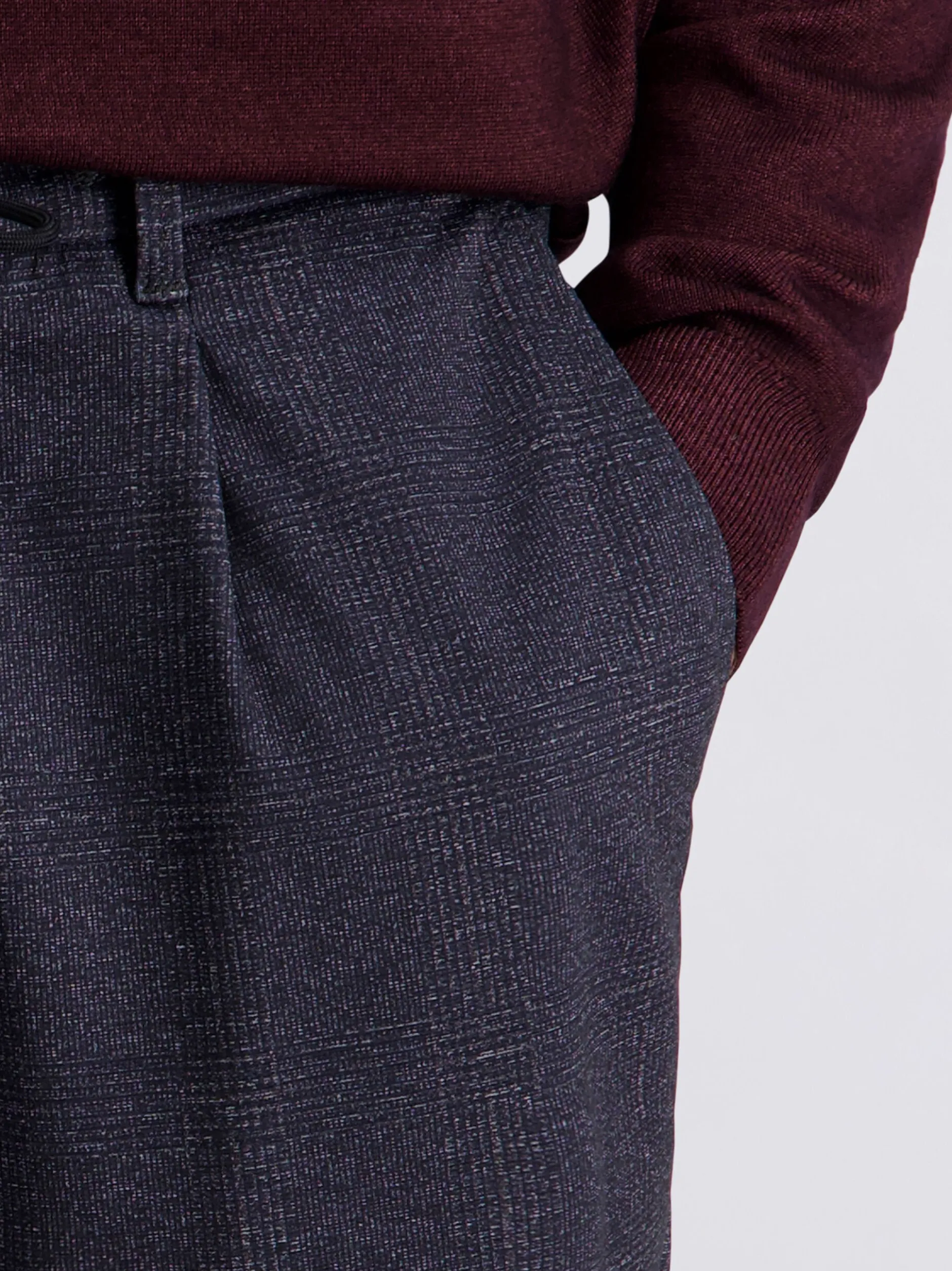 Pierre Cardin Herren Hose Crozon in blau - Länge: lang
