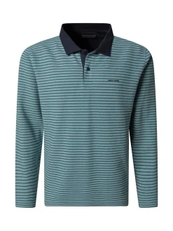 Pierre Cardin Herren Langarmshirt in blau