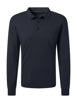 Pierre Cardin Herren Langarmshirt in blau