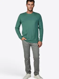 Pierre Cardin Herren Langarmshirt in grün