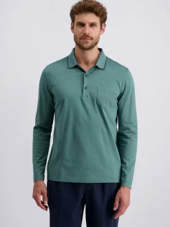 Pierre Cardin Herren Langarmshirt in grün