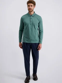 Pierre Cardin Herren Langarmshirt in grün