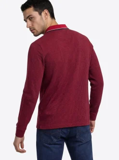 Pierre Cardin Herren Langarmshirt in rot
