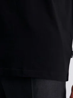 Pierre Cardin Herren Langarmshirt in schwarz