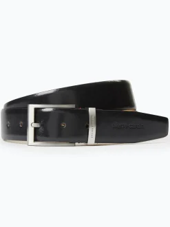 Pierre Cardin Herren Ledergürtel in schwarz