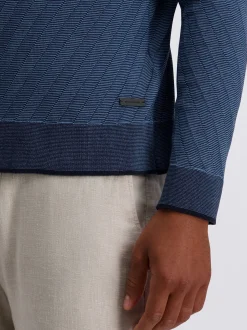 Pierre Cardin Herren Poloshirt in blau - Ärmel: langarm