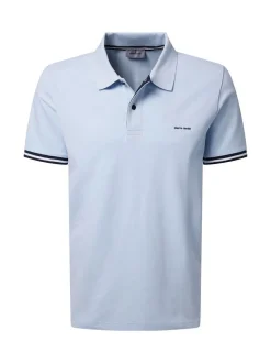 Pierre Cardin Herren Poloshirt in grau - Ärmel: kurzarm