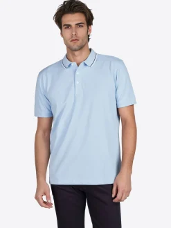 Pierre Cardin Herren Polo-Shirt in hellblau