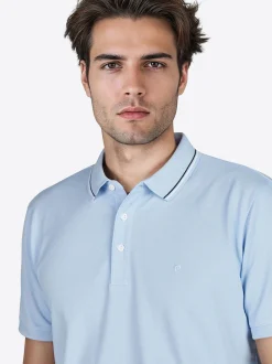 Pierre Cardin Herren Polo-Shirt in hellblau