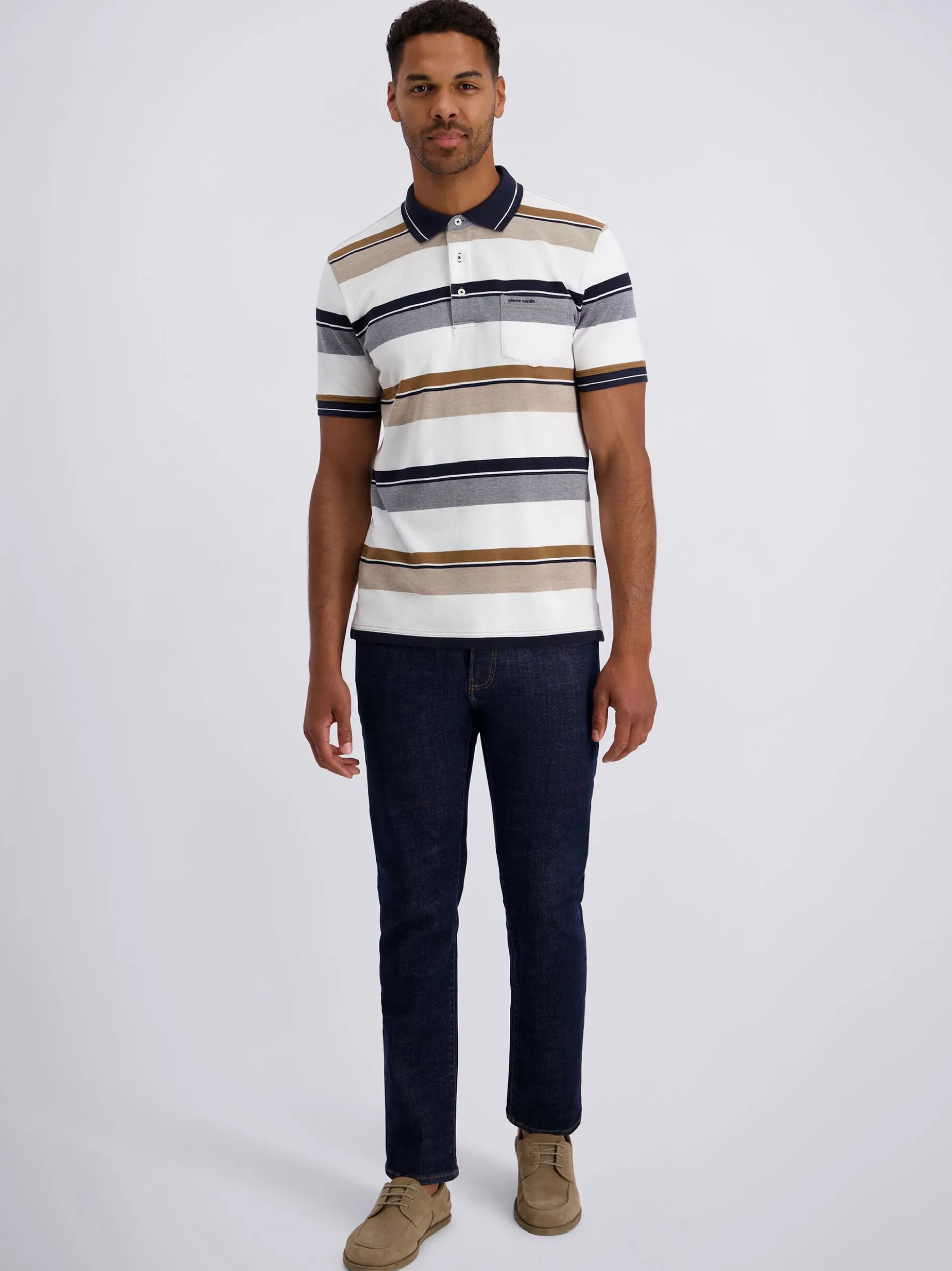 Pierre Cardin Herren Poloshirt in mehrfarbig