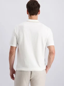 Pierre Cardin Herren Poloshirt in weiß - Ärmel: kurzarm
