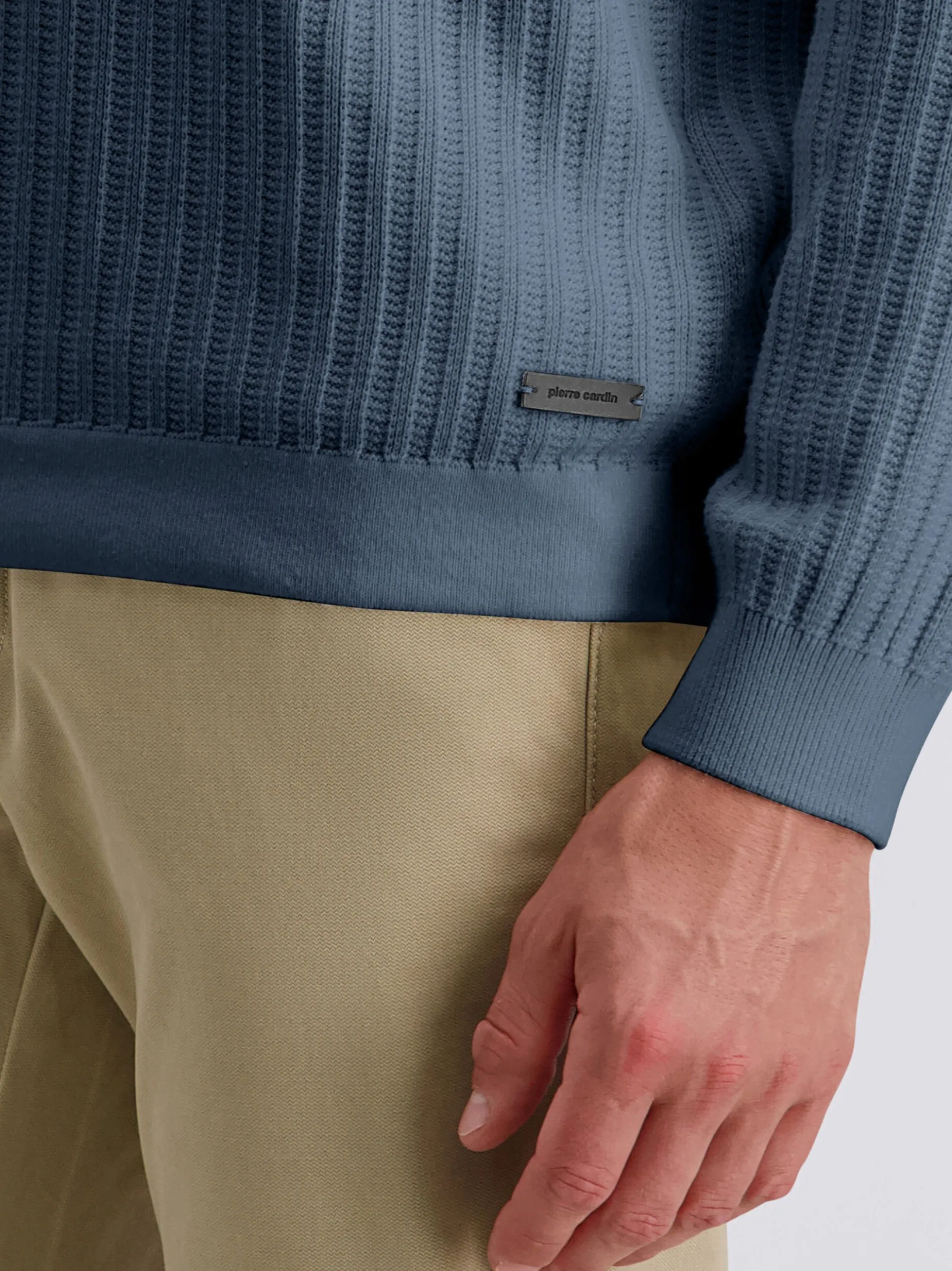 Pierre Cardin Herren Pullover in blau - Ärmel: langarm