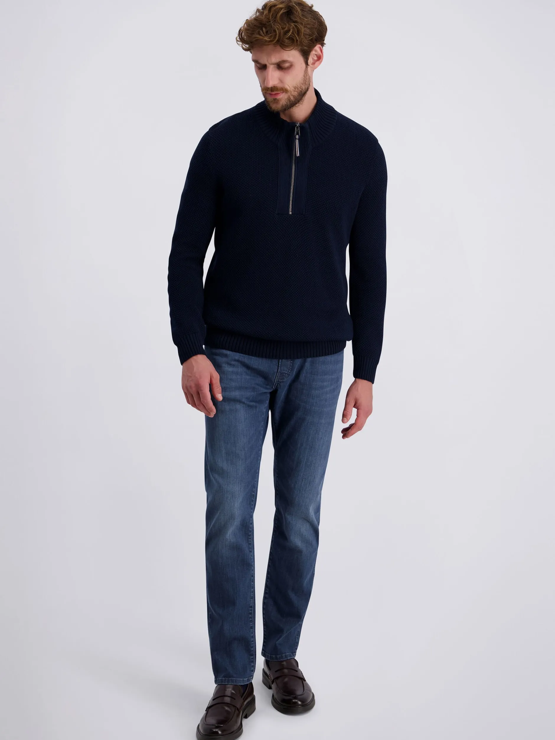 Pierre Cardin Herren Pullover in blau - Ärmel: langarm