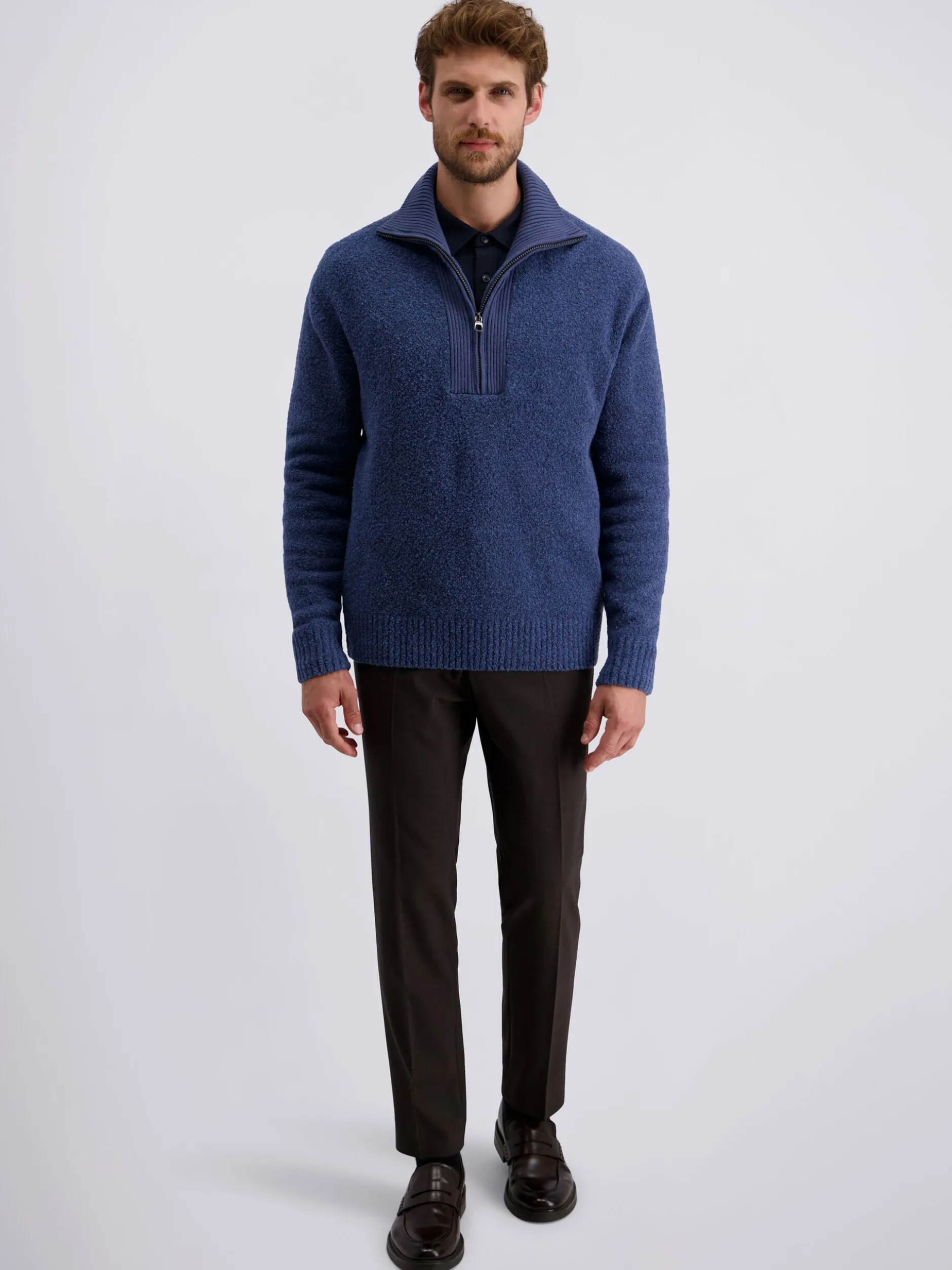 Pierre Cardin Herren Pullover in blau - Ärmel: langarm