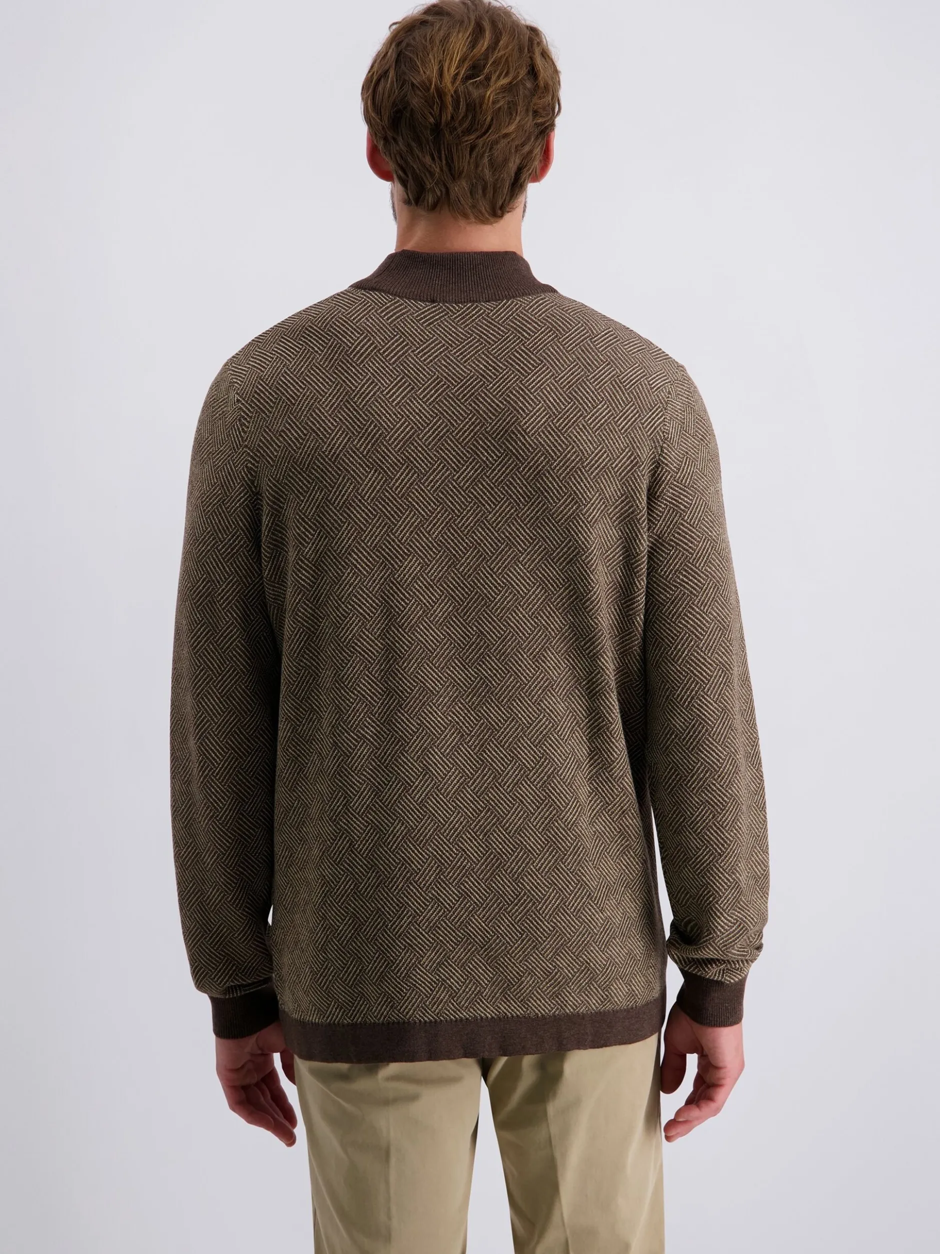 Pierre Cardin Herren Pullover in braun - Ärmel: langarm