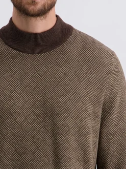 Pierre Cardin Herren Pullover in braun - Ärmel: langarm