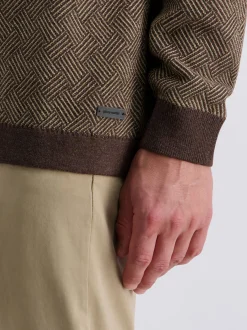 Pierre Cardin Herren Pullover in braun - Ärmel: langarm