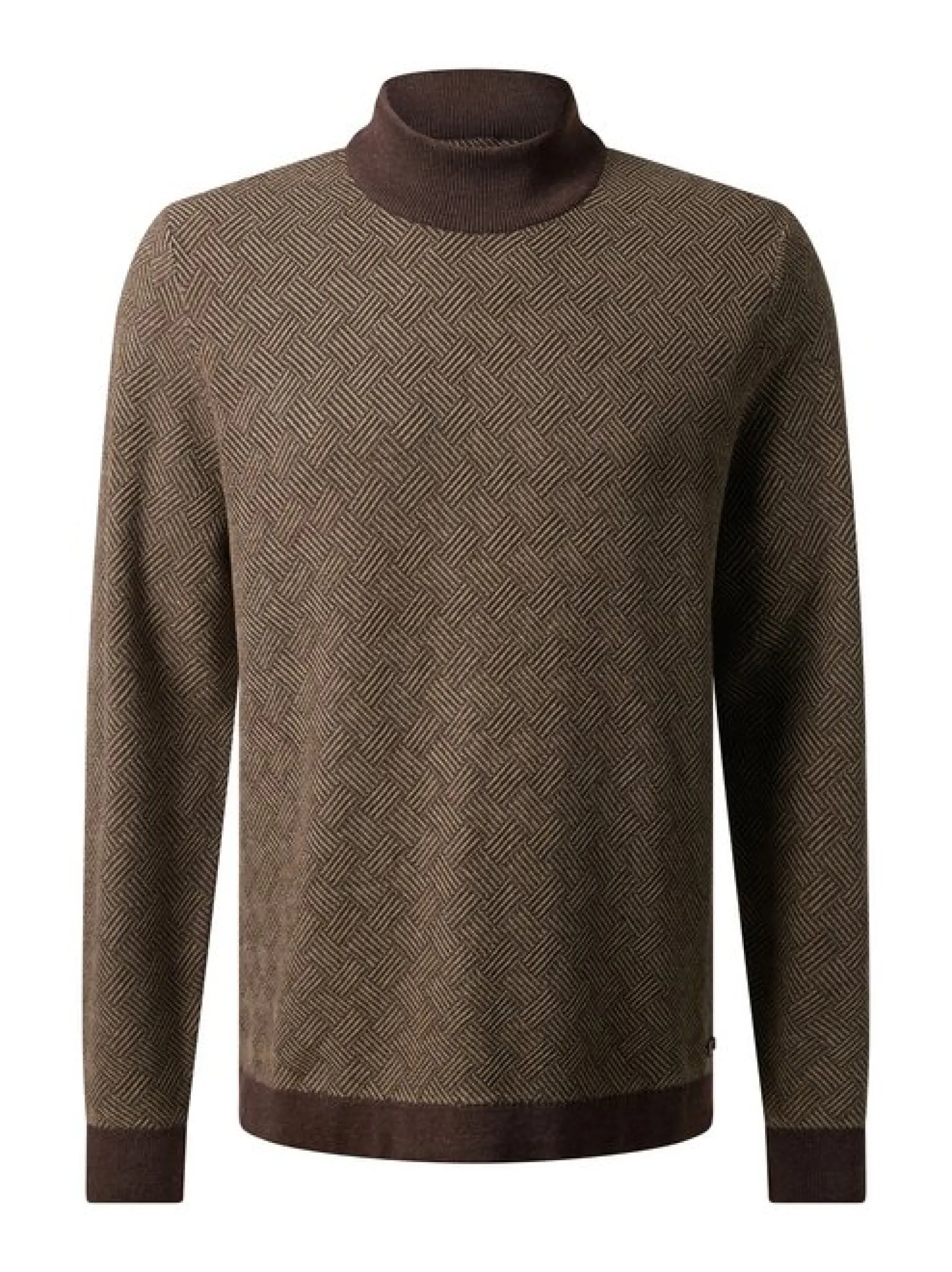 Pierre Cardin Herren Pullover in braun - Ärmel: langarm