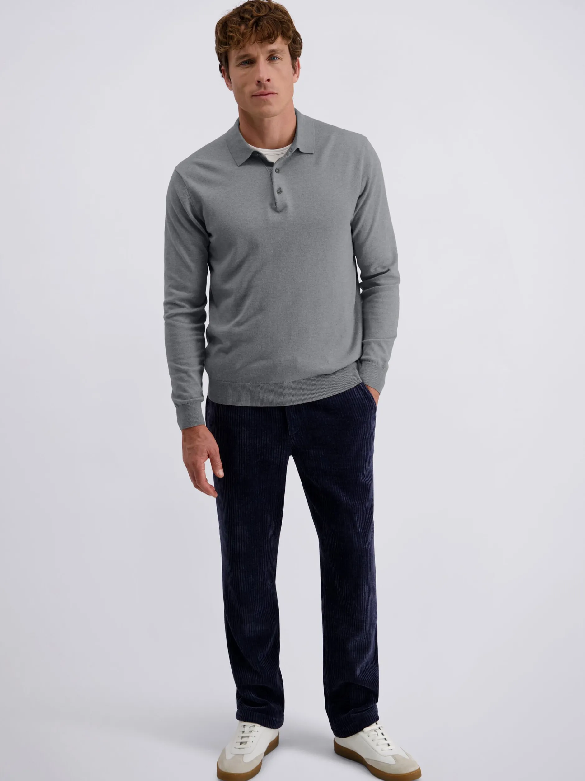 Pierre Cardin Herren Pullover in grau - Ärmel: langarm