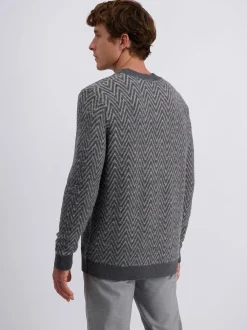 Pierre Cardin Herren Pullover in grau - Ärmel: langarm