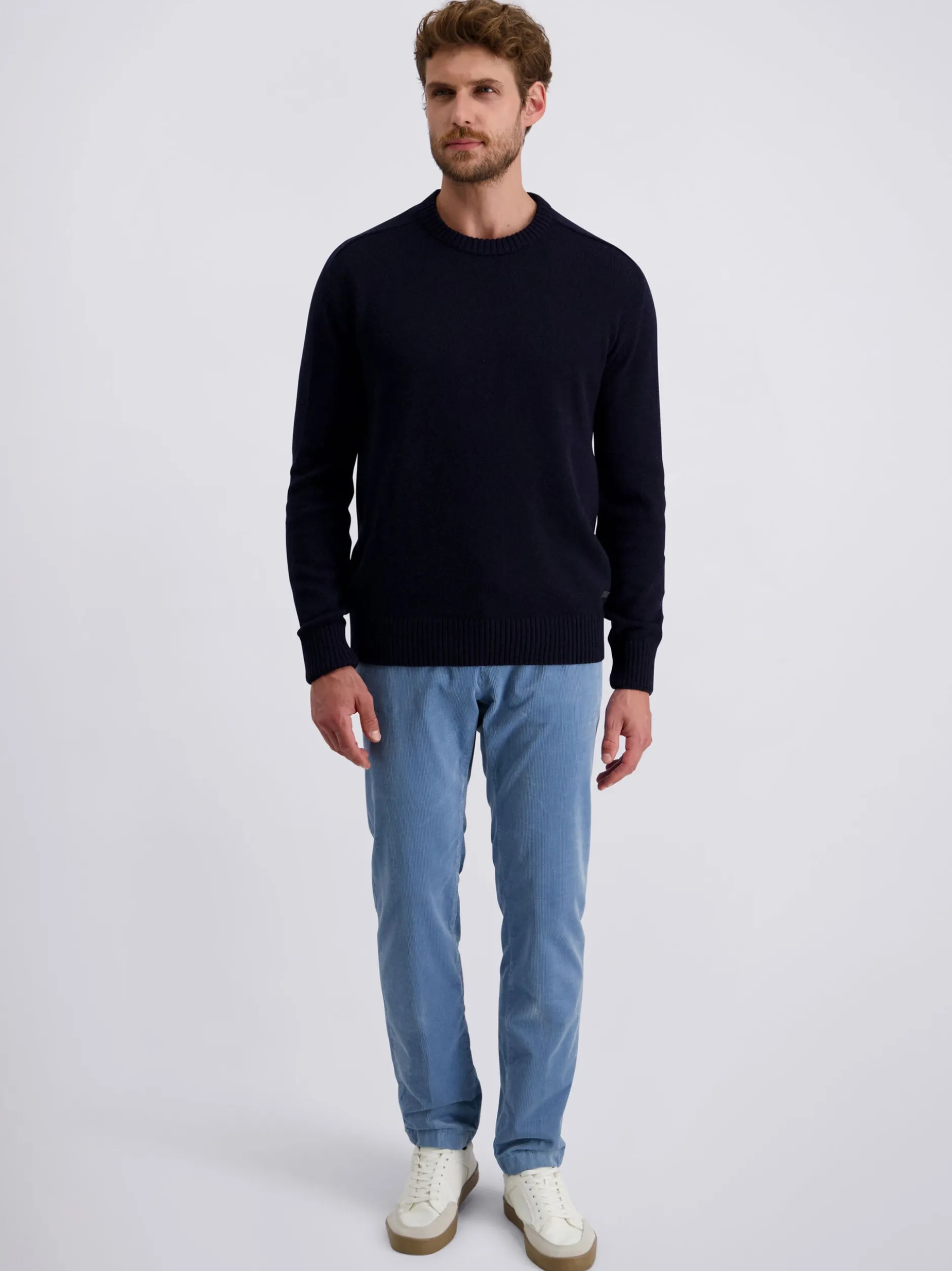 Pierre Cardin Herren Pullover in marine - Ärmel: langarm