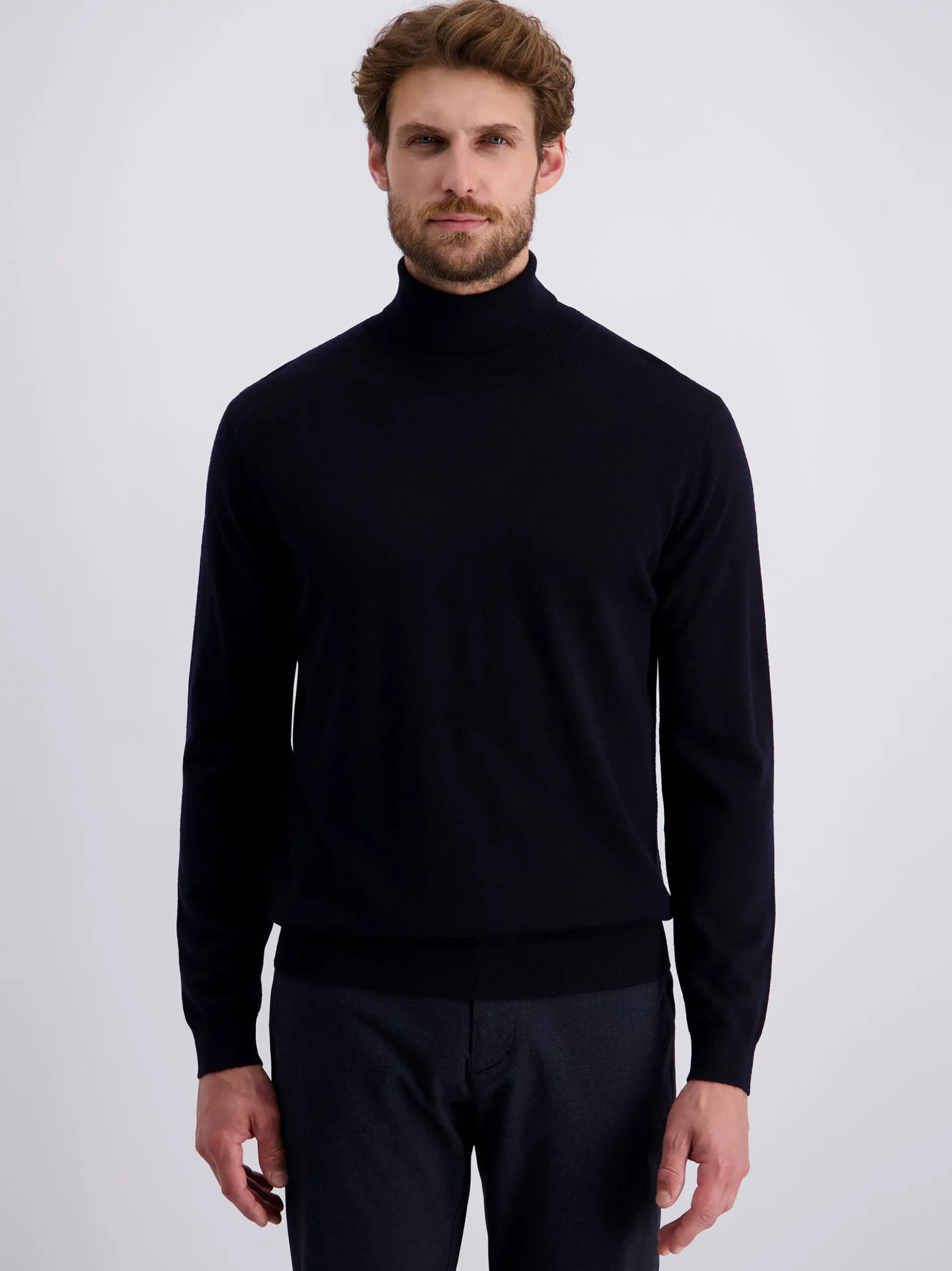 Pierre Cardin Herren Rollkragenpullover in marine