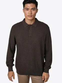 Pierre Cardin Herren Strickpullover in braun