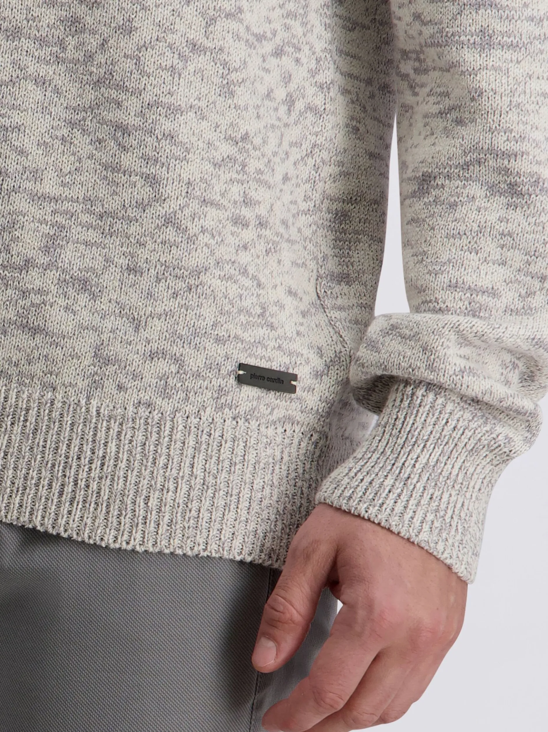 Pierre Cardin Herren Strickpullover in grau