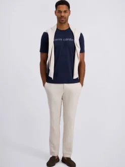 Pierre Cardin Herren T-Shirt in blau - Ärmel: kurzarm